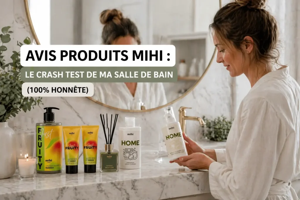Avis produits Mihi : mon crash test honnête des cosmétiques et produits d'entretien de la marque.