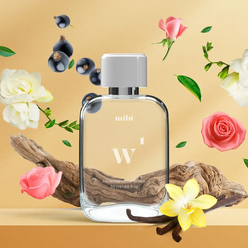 Parfum W1 MIHI – Chypre Fruité Femme | Cassis & Bois Ambrés