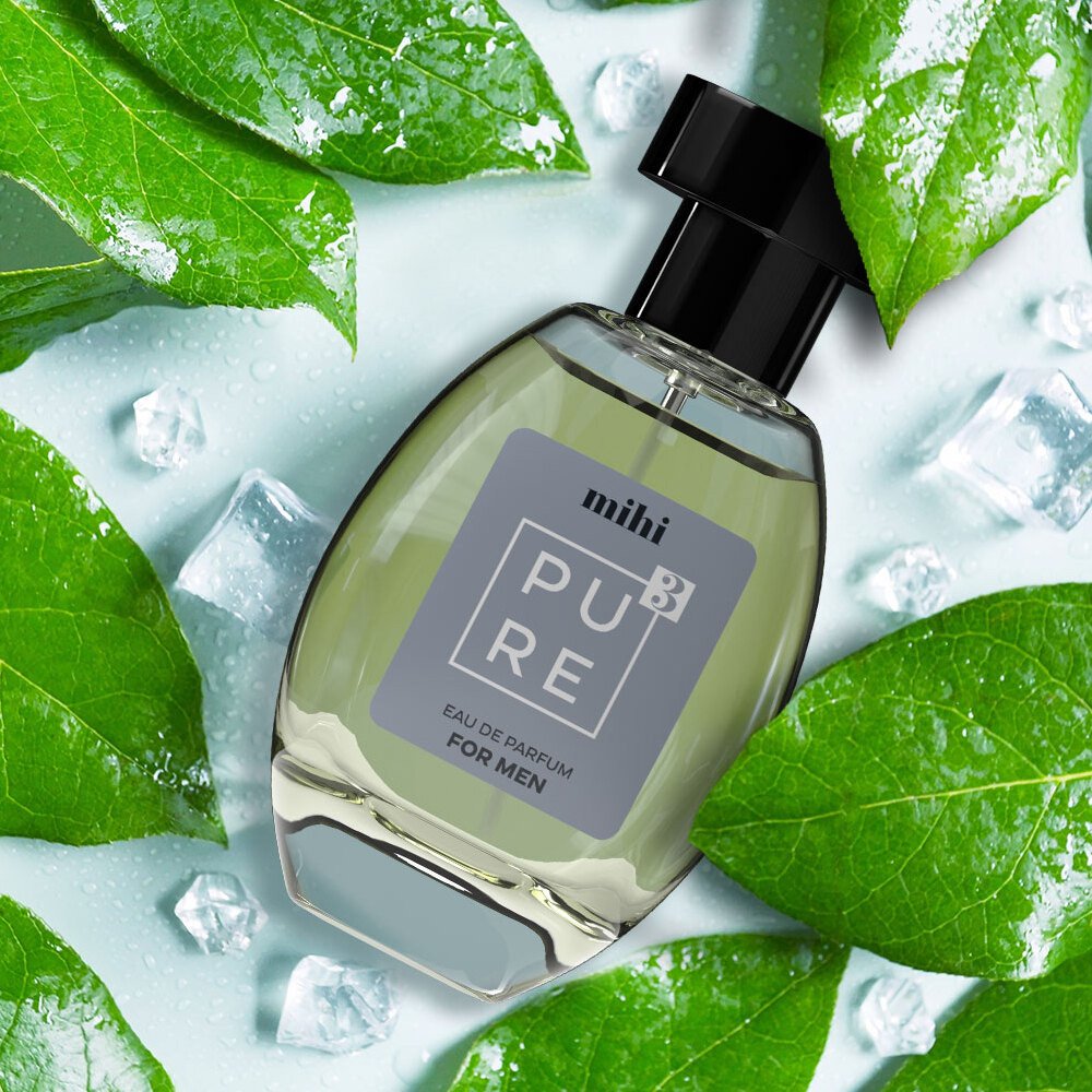 PURE 3 parfum homme épicé fougère 50 ml – gingembre, mandarine, bergamote; maninka, lavande; cuir & bois – tenue 8 h, 12 %.