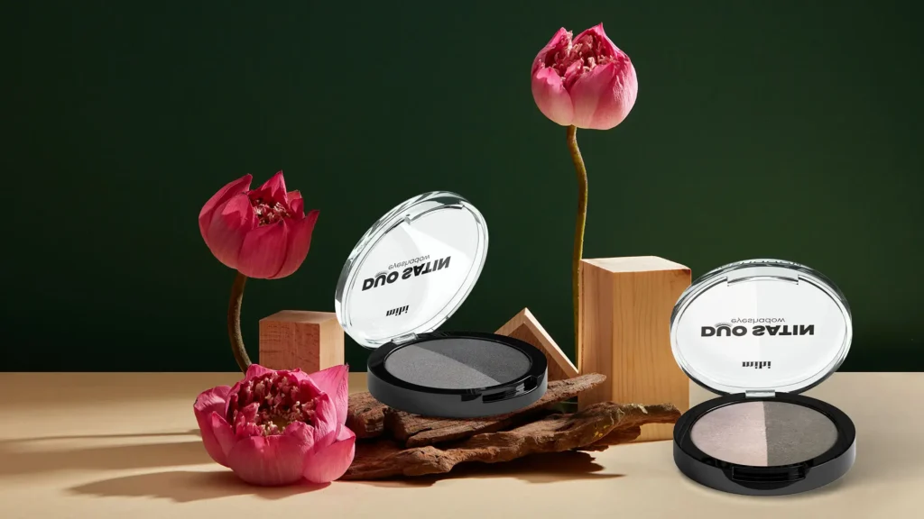 Duo Satin Eyeshadow 02 (gris clair - gris foncé)