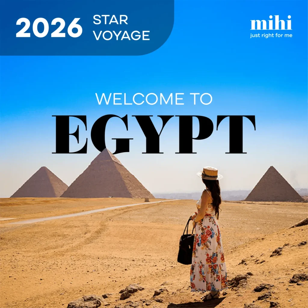 Star Voyage Mihi 2026 : le challenge pour gagner un voyage de luxe en Égypte avec Mihi.