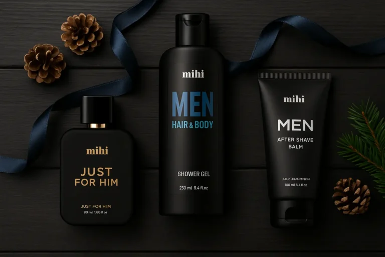 Idée cadeau homme coffret soin et parfum Mihi