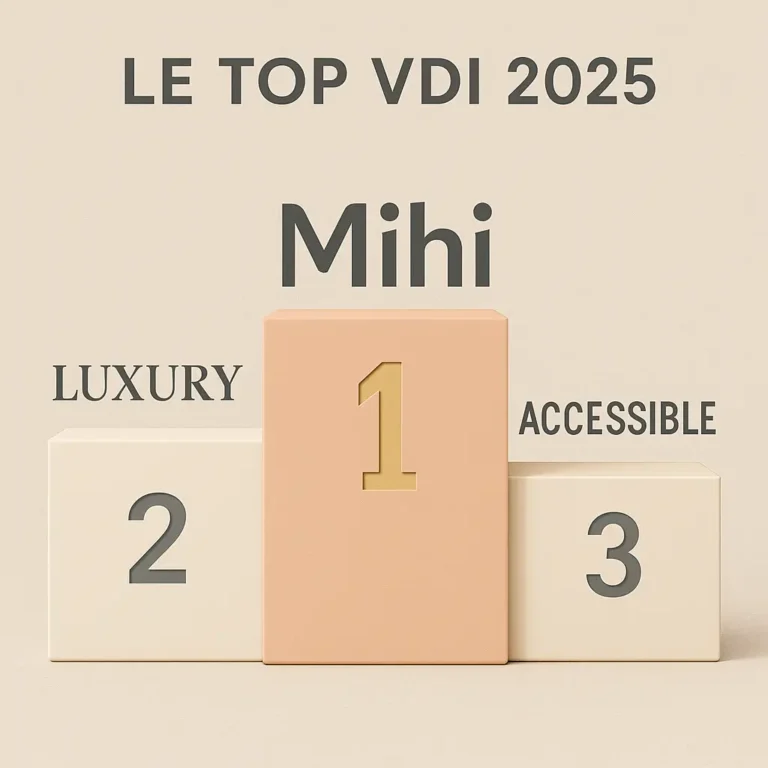 Classement des meilleurs VDI cosmétique 2025 - Produits de beauté sur une table