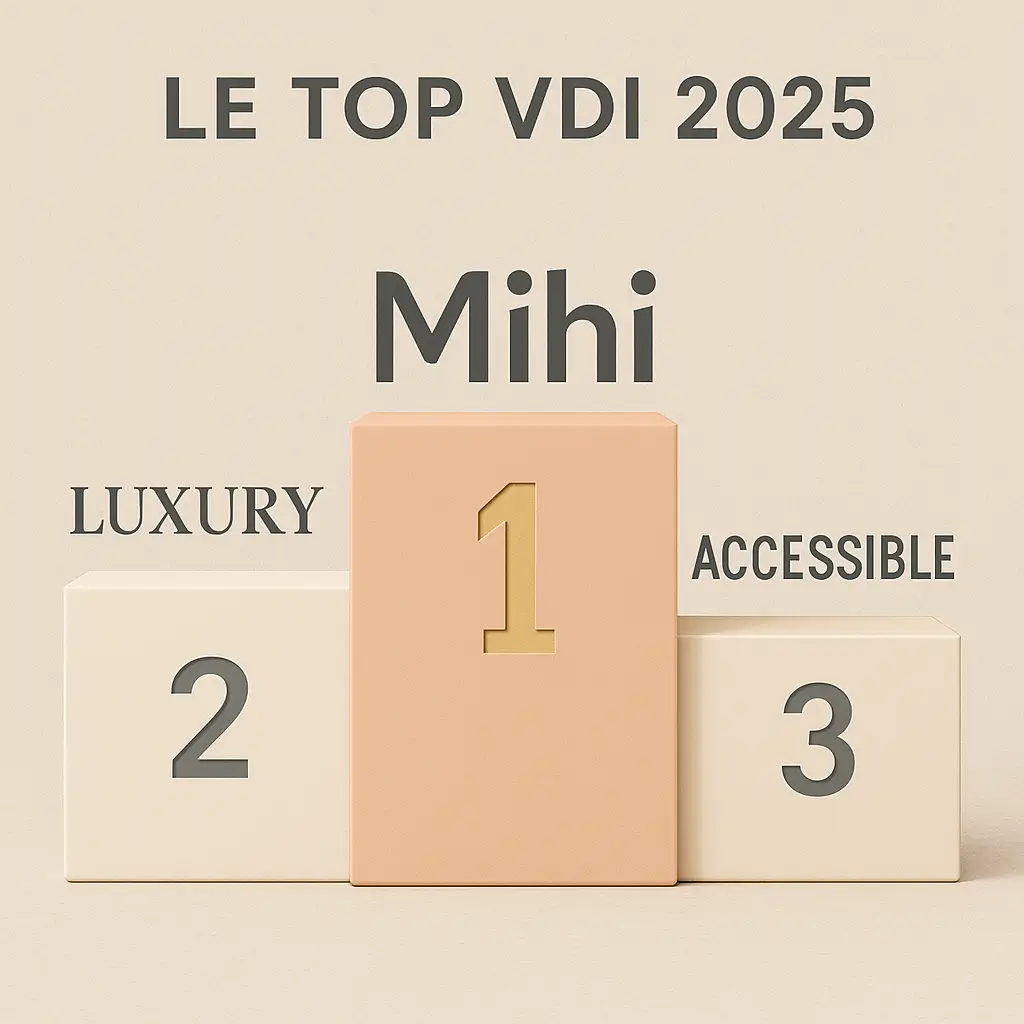 Classement des meilleurs VDI cosmétique 2025 - Produits de beauté sur une table