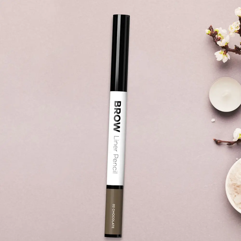 Crayon Sourcils Chocolate MIHI mine triangulaire brun foncé naturel