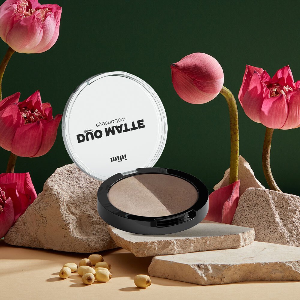 Duo Matte Eyeshadow MIHI palette fard paupières mat naturel