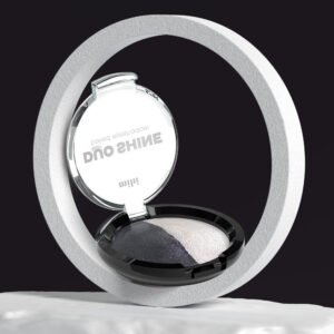 Duo Shine Eyeshadow MIHI palette fard cuit blanc noir contrast