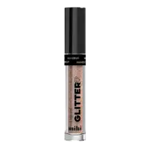 Liquid Glitter Pink Copper MIHI (03) : Paillettes liquides rose cuivré hydratantes pour visage et corps.