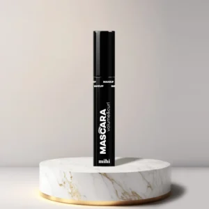 Mascara Volume & Curl MIHI brosse silicone noir intense cire abeille
