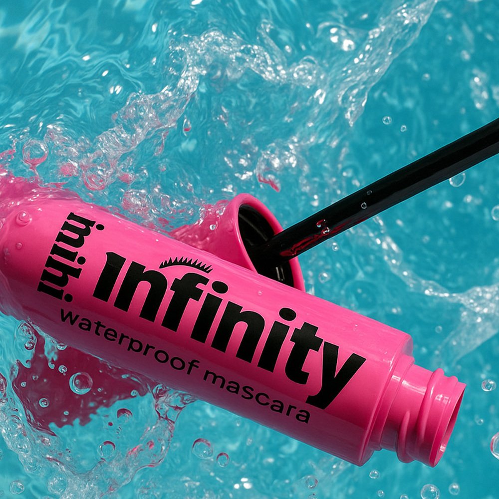 Mascara Waterproof Infinity MIHI brosse silicone résistant eau larmes