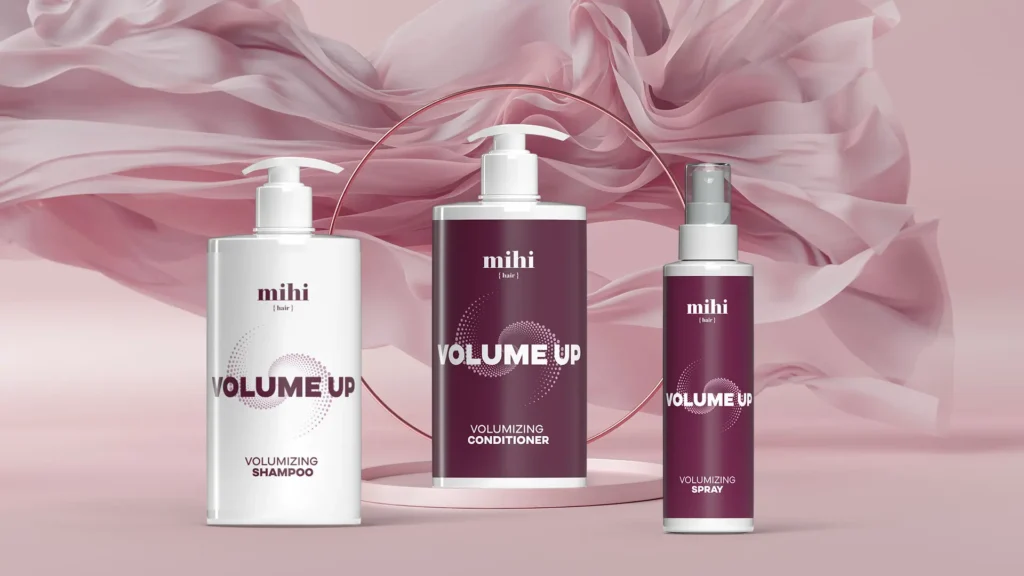 Analyse experte et avis Volume Up Mihi : la composition du shampooing et spray pour cheveux fins.