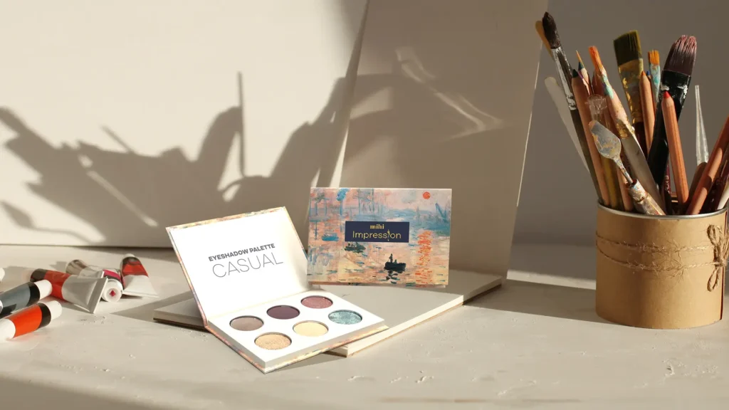 La palette d'ombres à paupières sans talc Casual Impression analysée dans l'avis Eyeshadow Mihi.