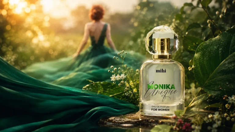 Unique Monika de Mihi, le meilleur parfum agrumes femme longue tenue.