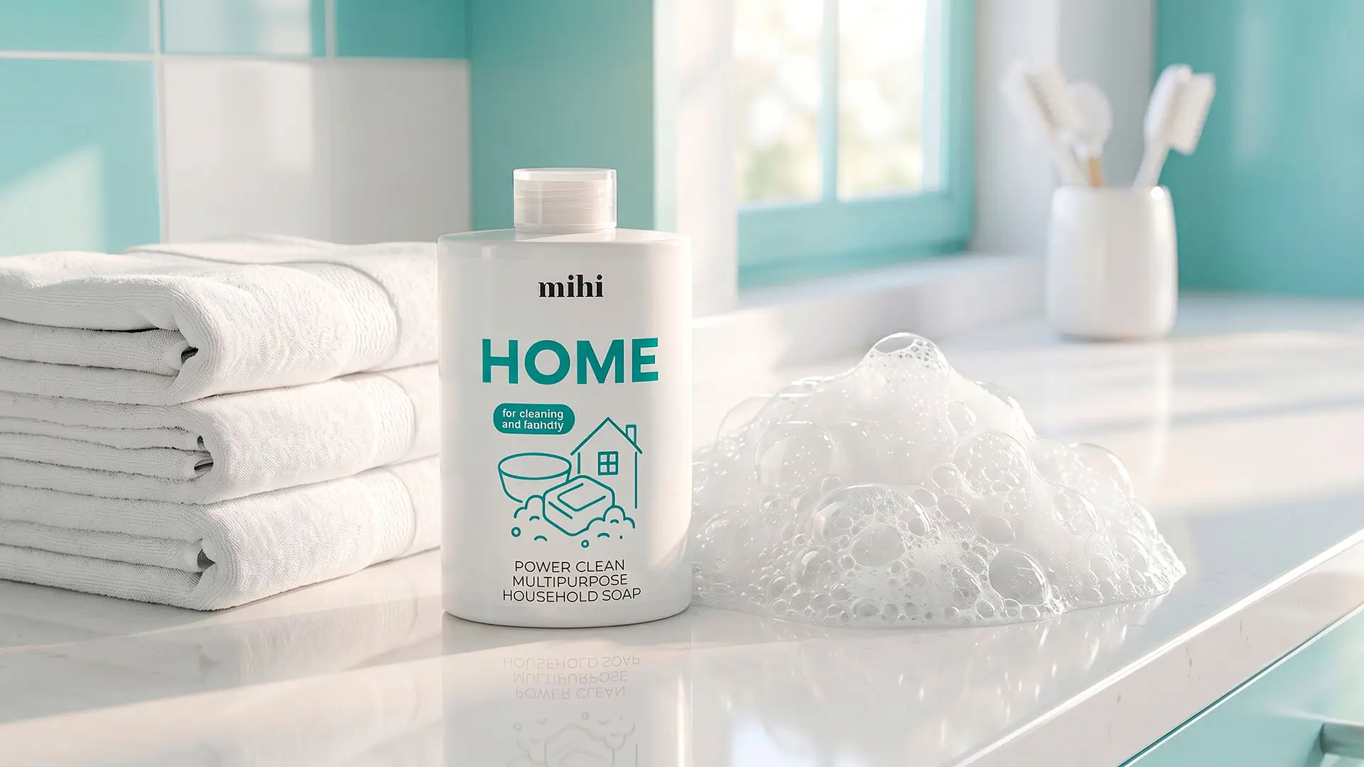 Power Clean Mihi savon ménager multi-usages pour le nettoyage et la lessive