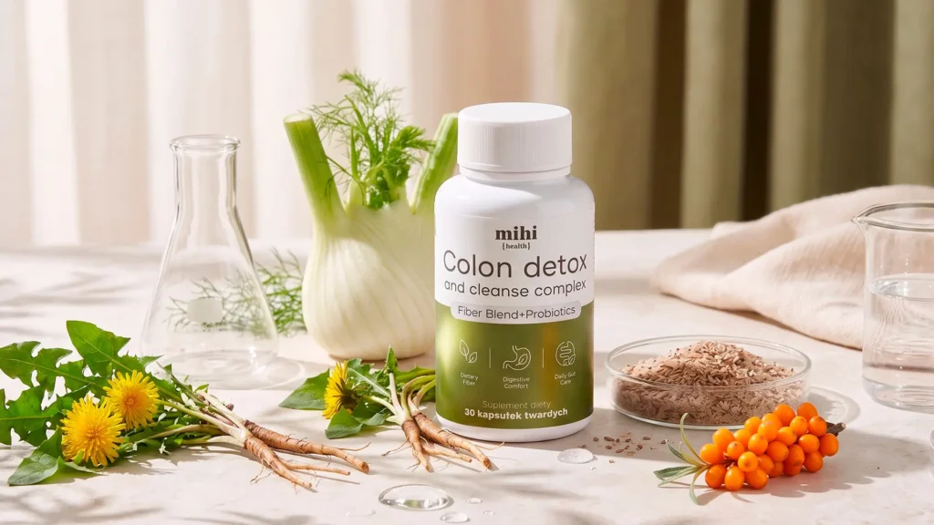 Complexe Détox Côlon Mihi 100238 avec fibres prébiotiques et probiotiques